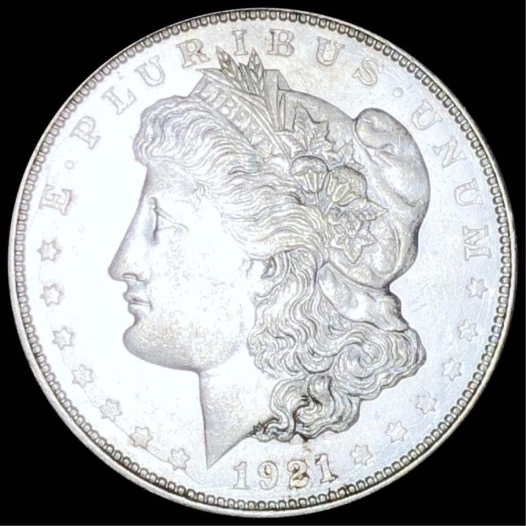 1921-S Morgan Silver Dollar CLOSELY UNC (1 of 2)