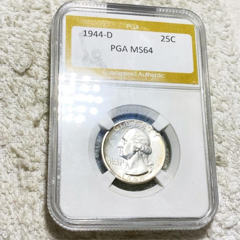 1944-D Washington Silver Quarter PGA - MS64 (1 of 2)