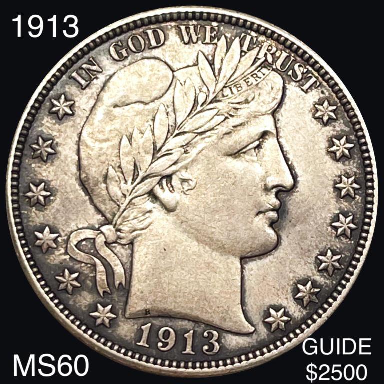 1913 Barber Half Dollar UNCIRCULATED (1 of 2)