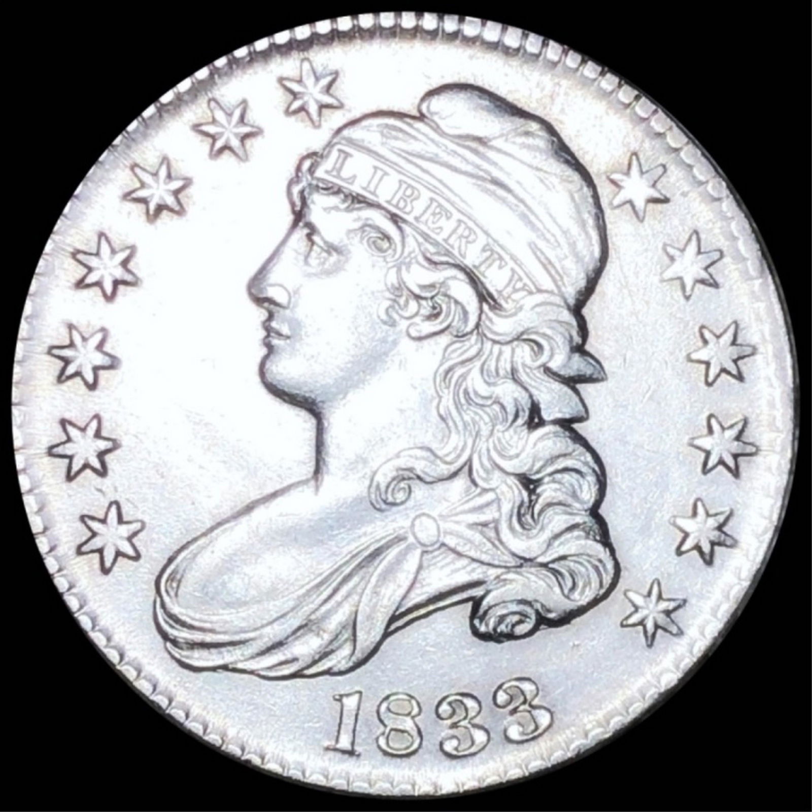 1833 Capped Bust Half Dollar UNCIRCULATED (1 of 2)