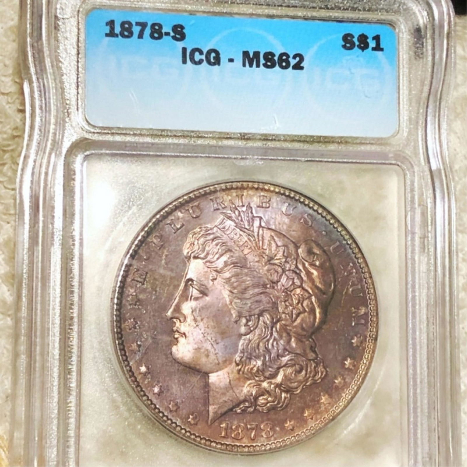 1878-S Morgan Silver Dollar ICG - MS62 (1 of 2)