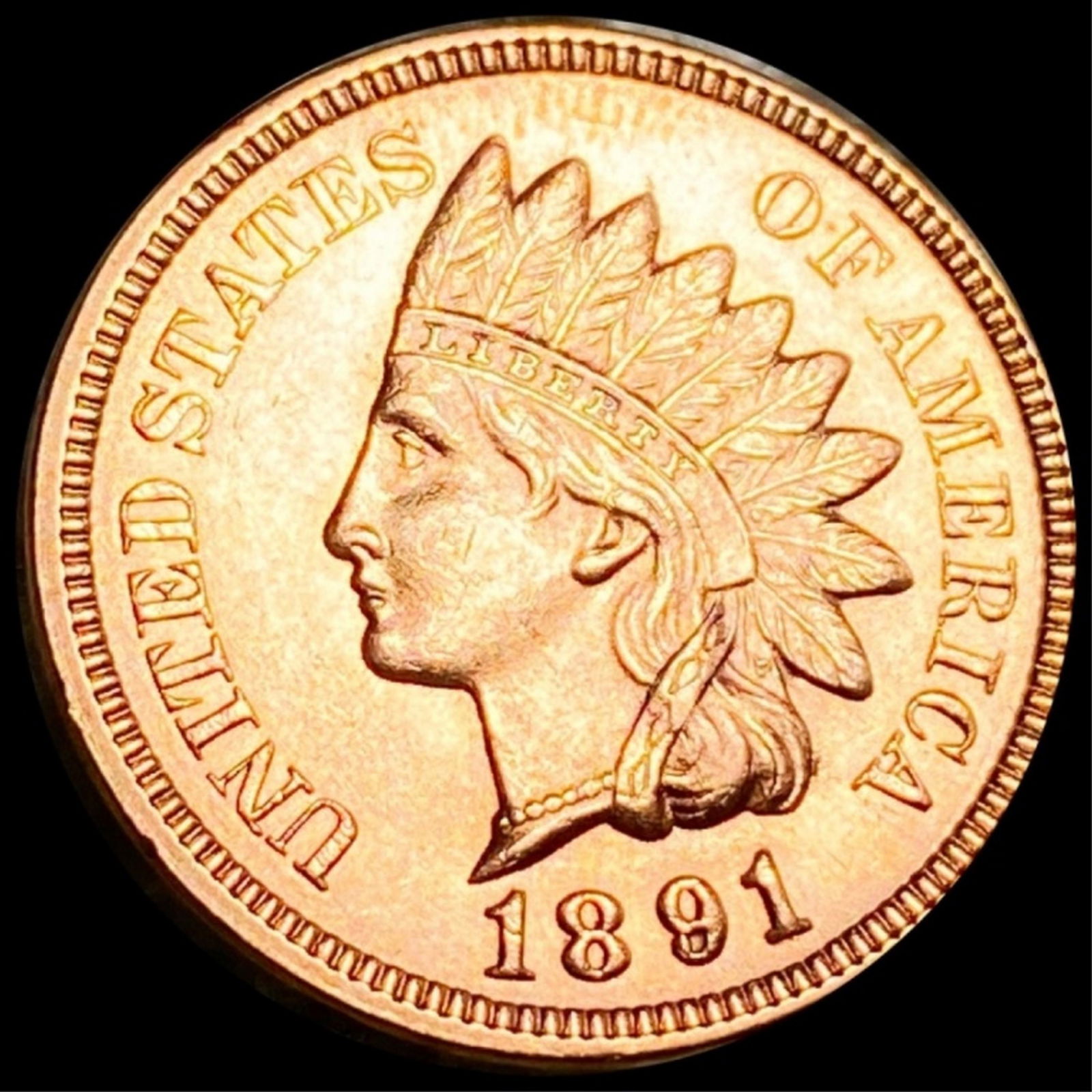 1891 Indian Head Penny UNCIRCULATED (1 of 2)
