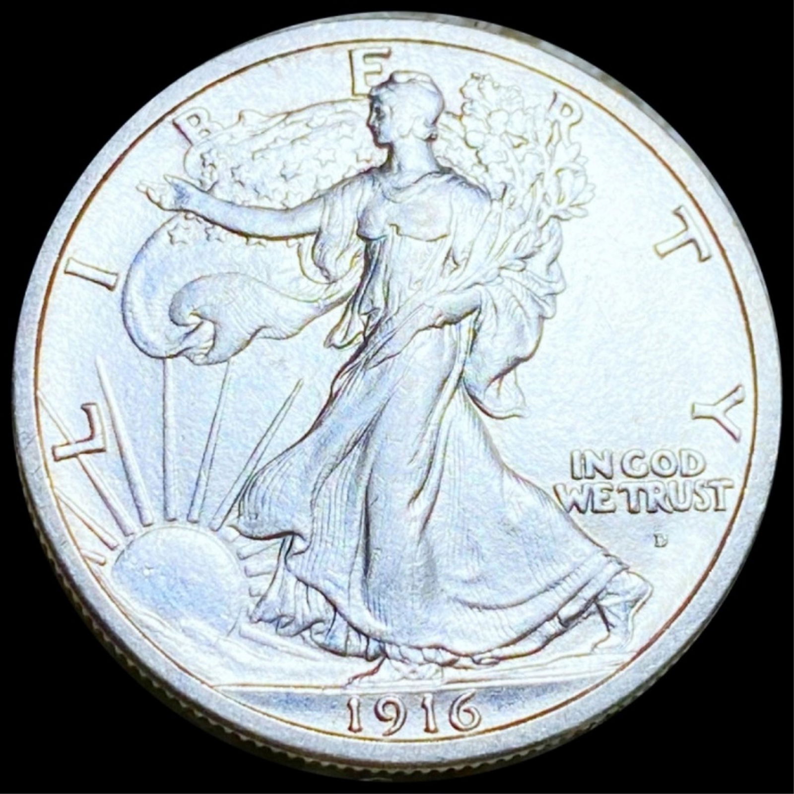 1916-D Walking Half Dollar UNCIRCULATED (1 of 2)