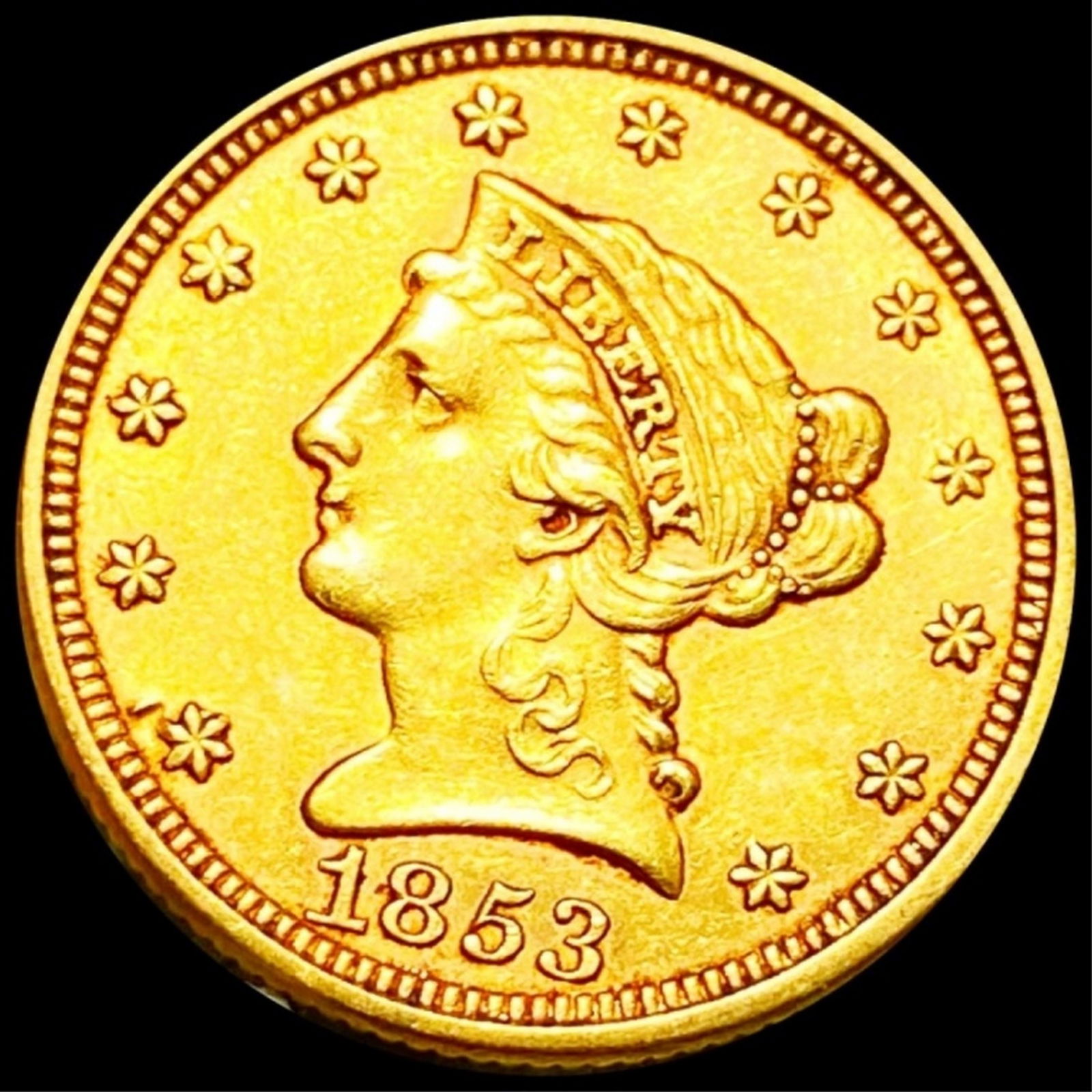 1853 $2.50 Gold Quarter Eagle UNCIRCULATED (1 of 2)