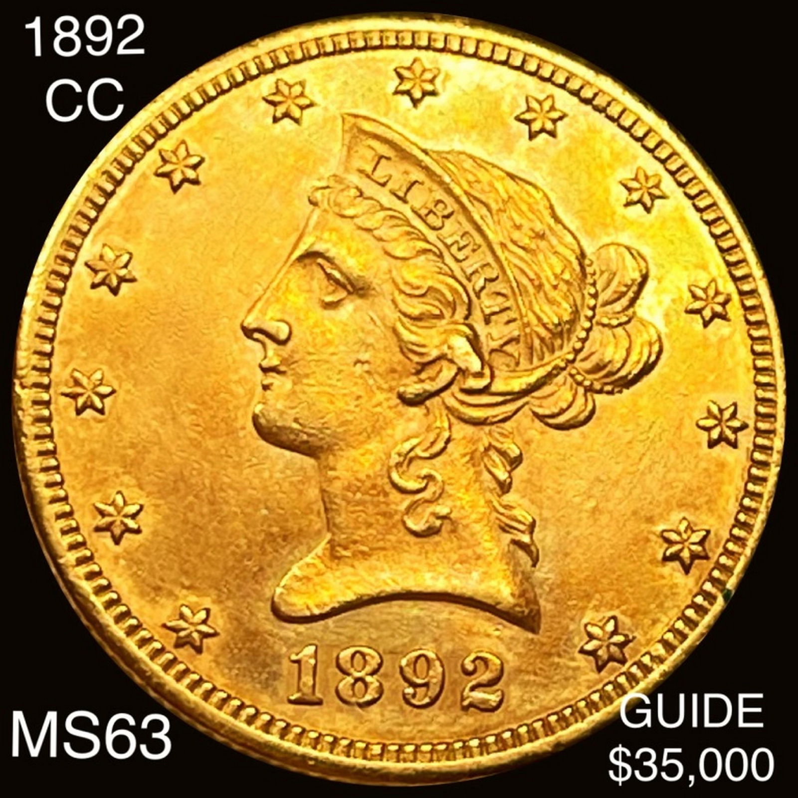 1892-CC $10 Gold Eagle CHOICE BU (1 of 2)