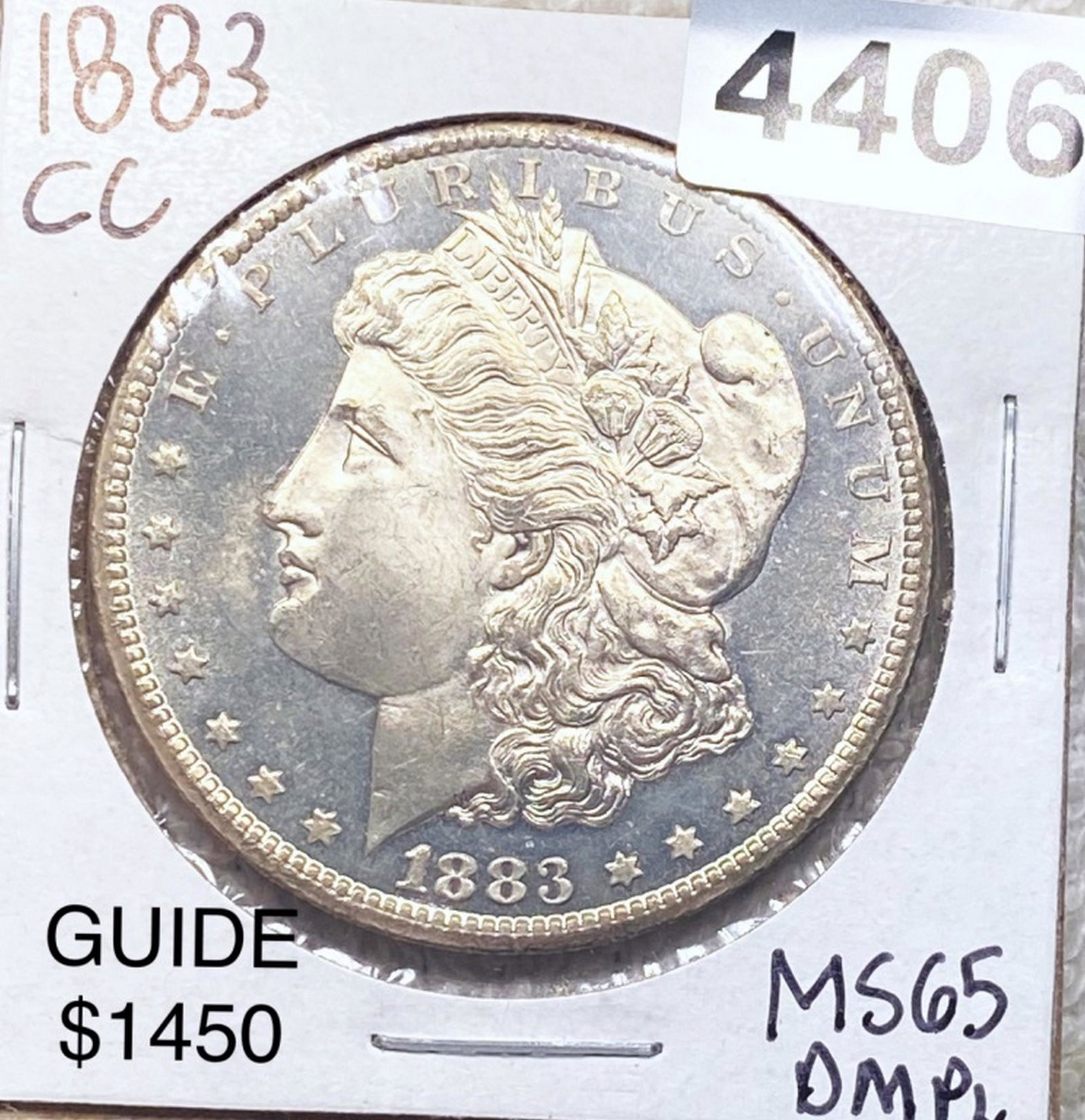 1883-CC Morgan Silver Dollar GEM BU DMPL (1 of 2)