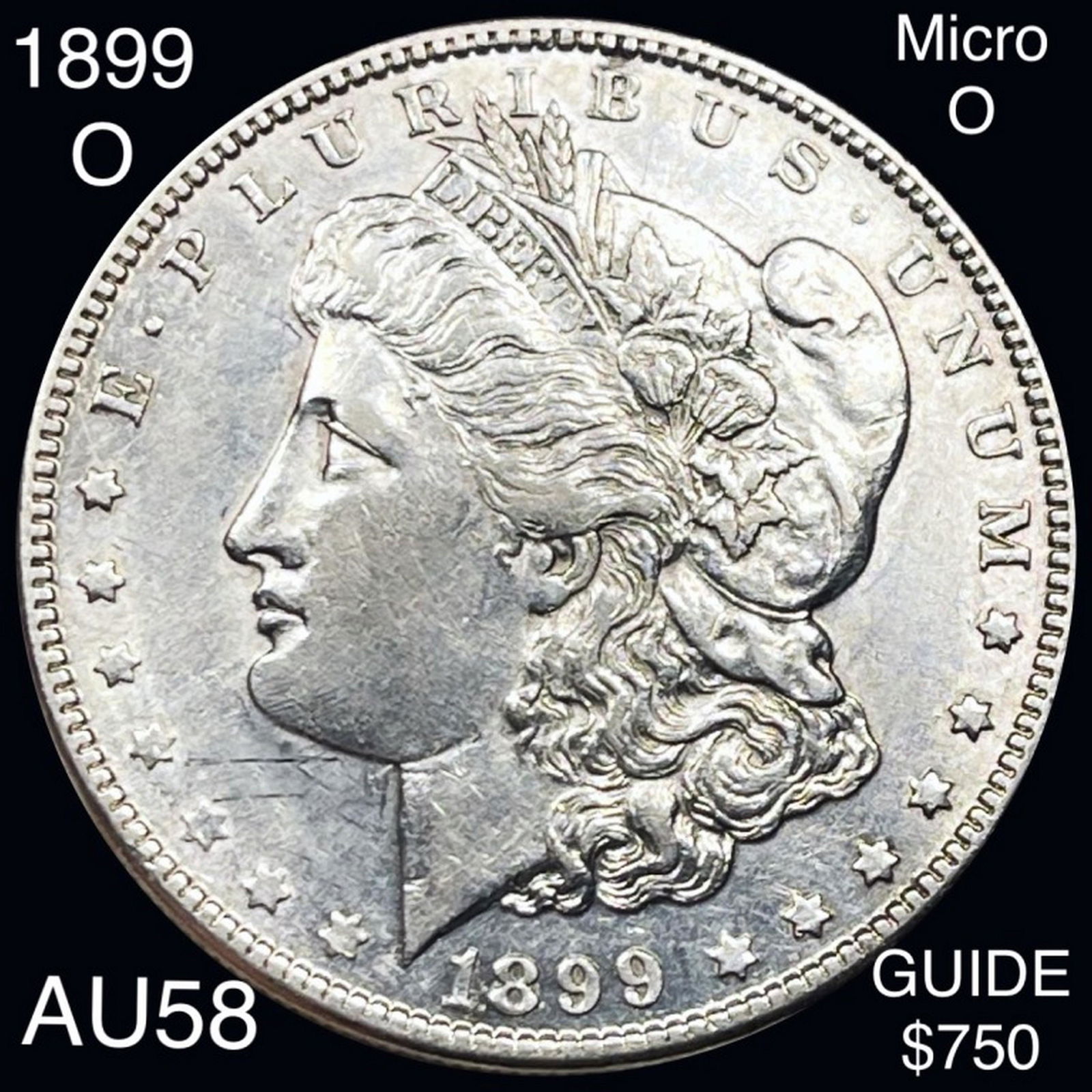 1899-O "MICRO O" Morgan Silver Dollar CHOICE AU (1 of 2)