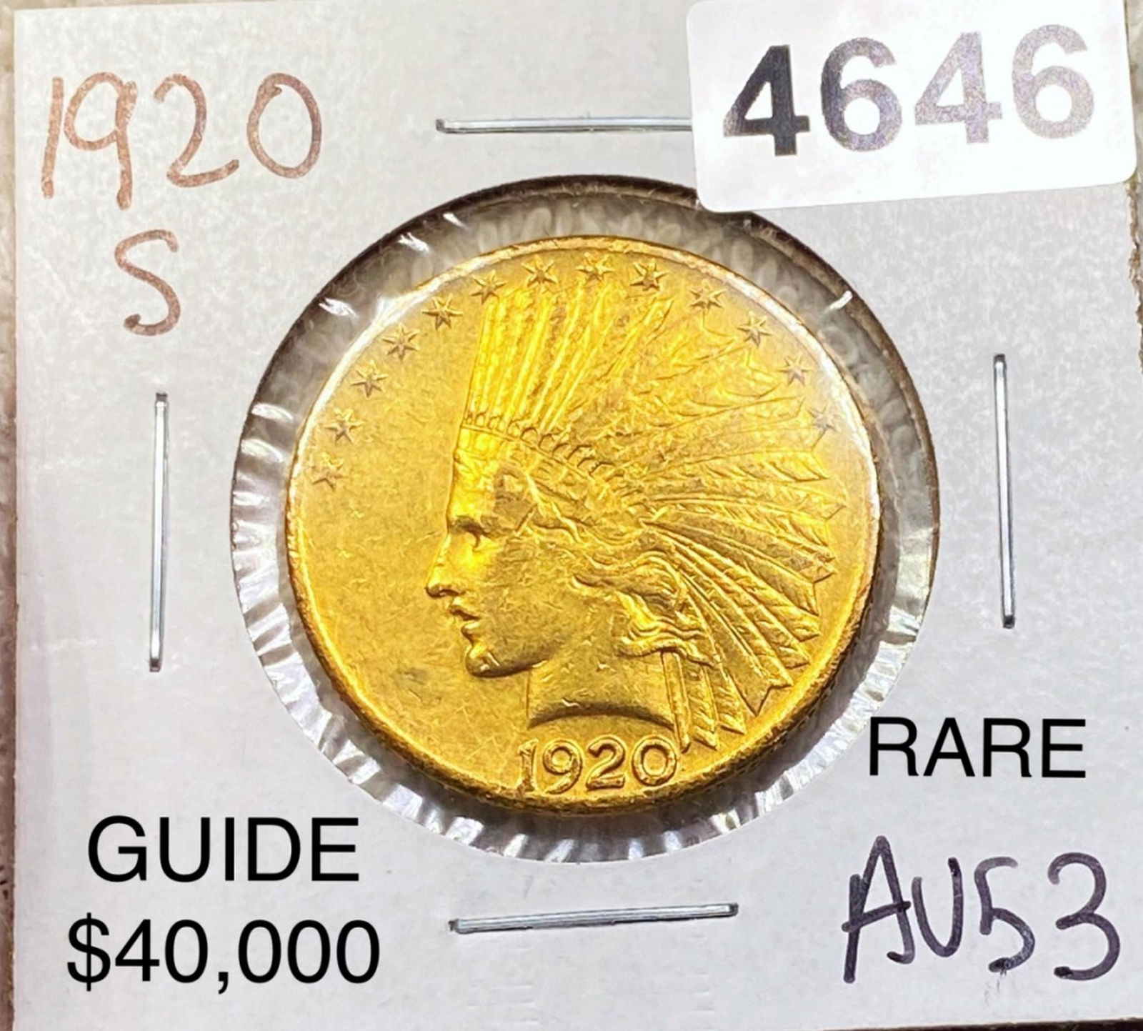1920-S $10 Gold Eagle CHOICE AU (1 of 2)