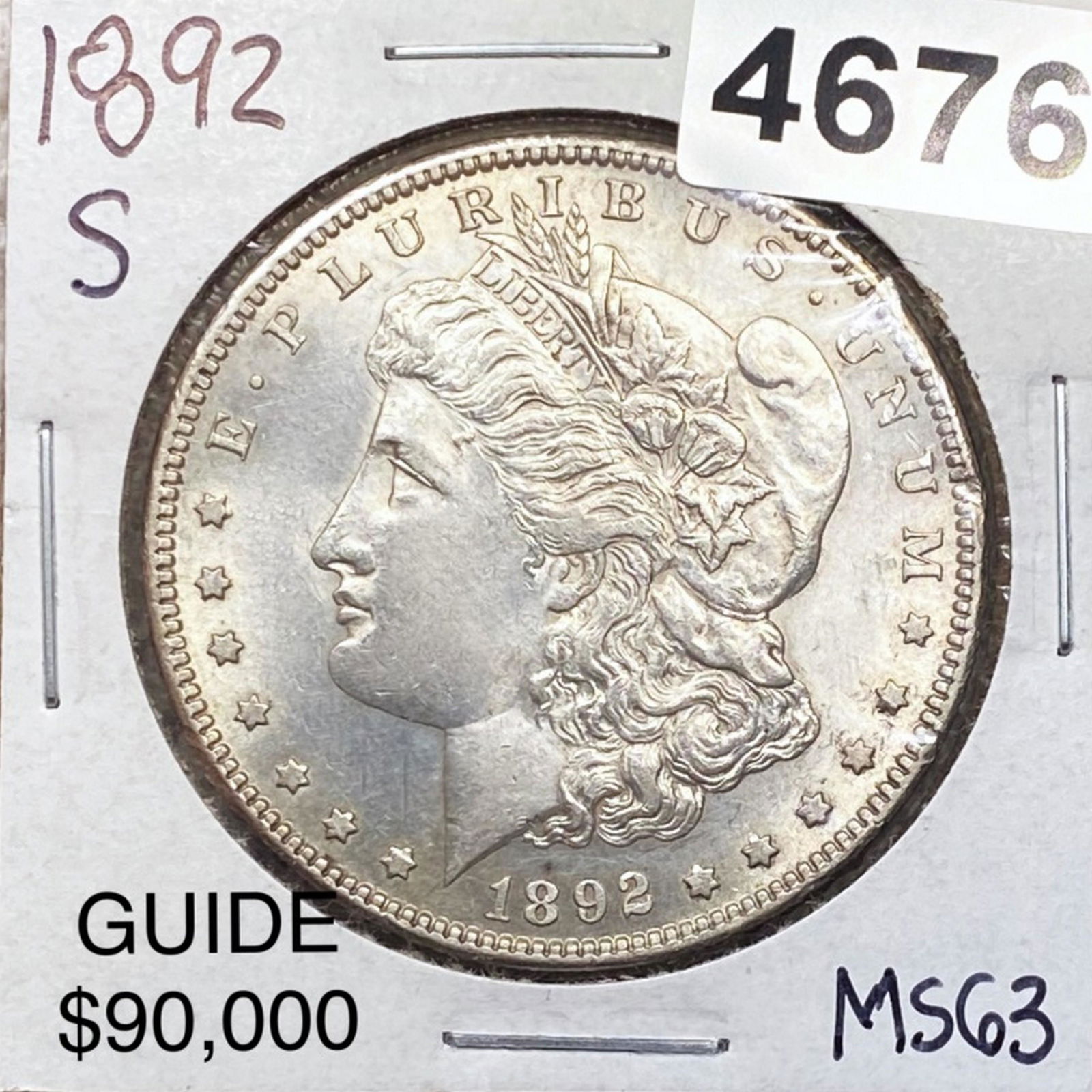 1892-S Morgan Silver Dollar CHOICE BU (1 of 2)