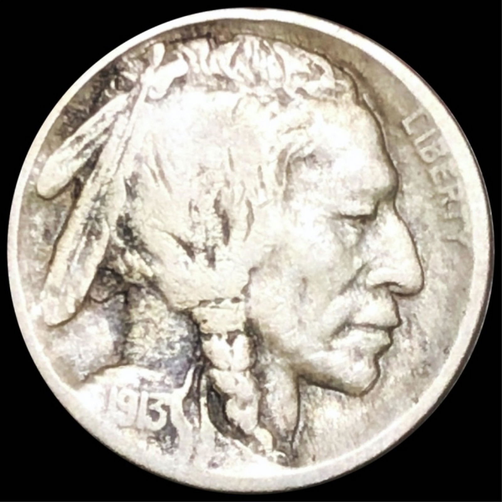 1913-D Buffalo Head Nickel NICELY CIRCULATED (1 of 2)