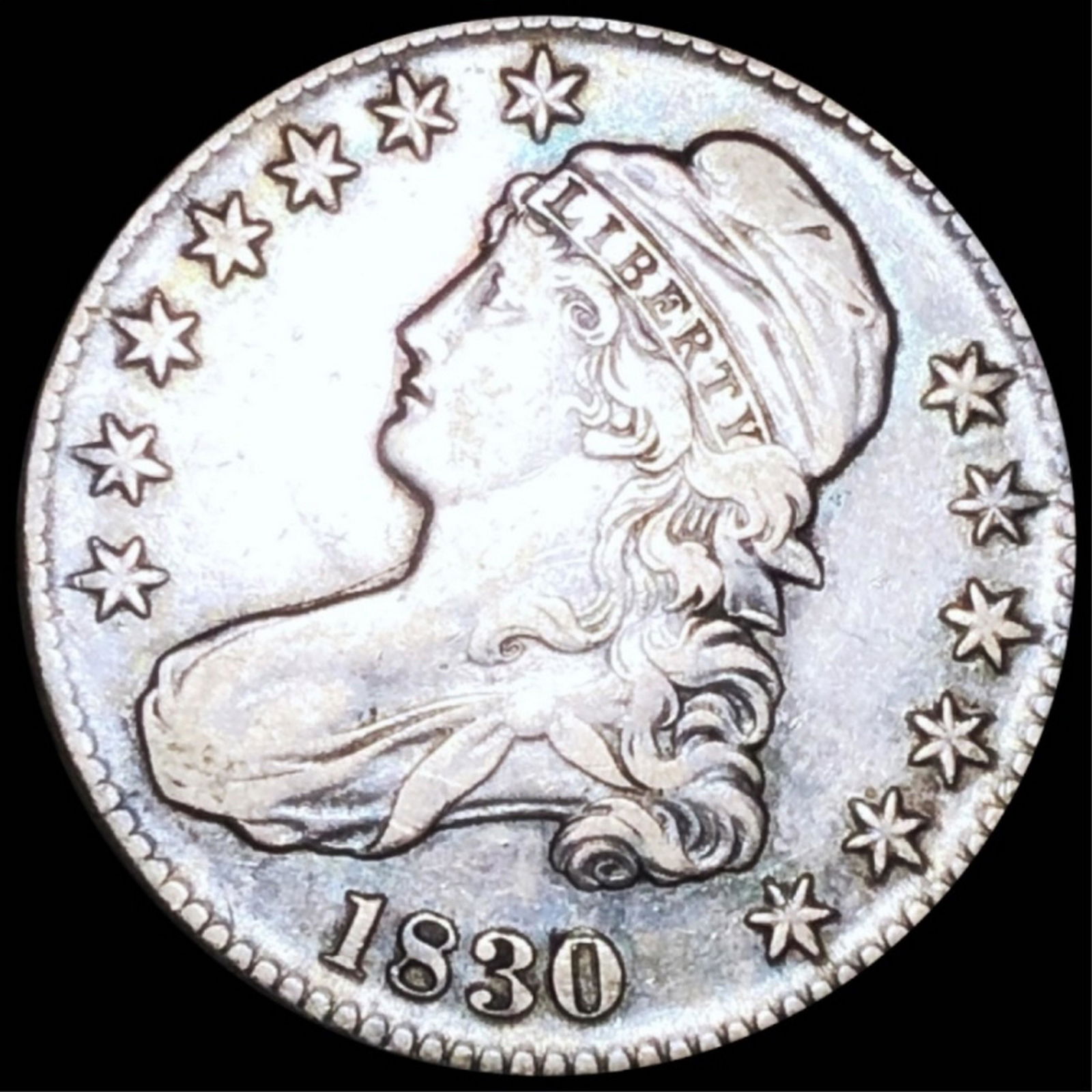 1830 Capped Bust Half Dollar CLOSELY UNCIRCULATED (1 of 2)