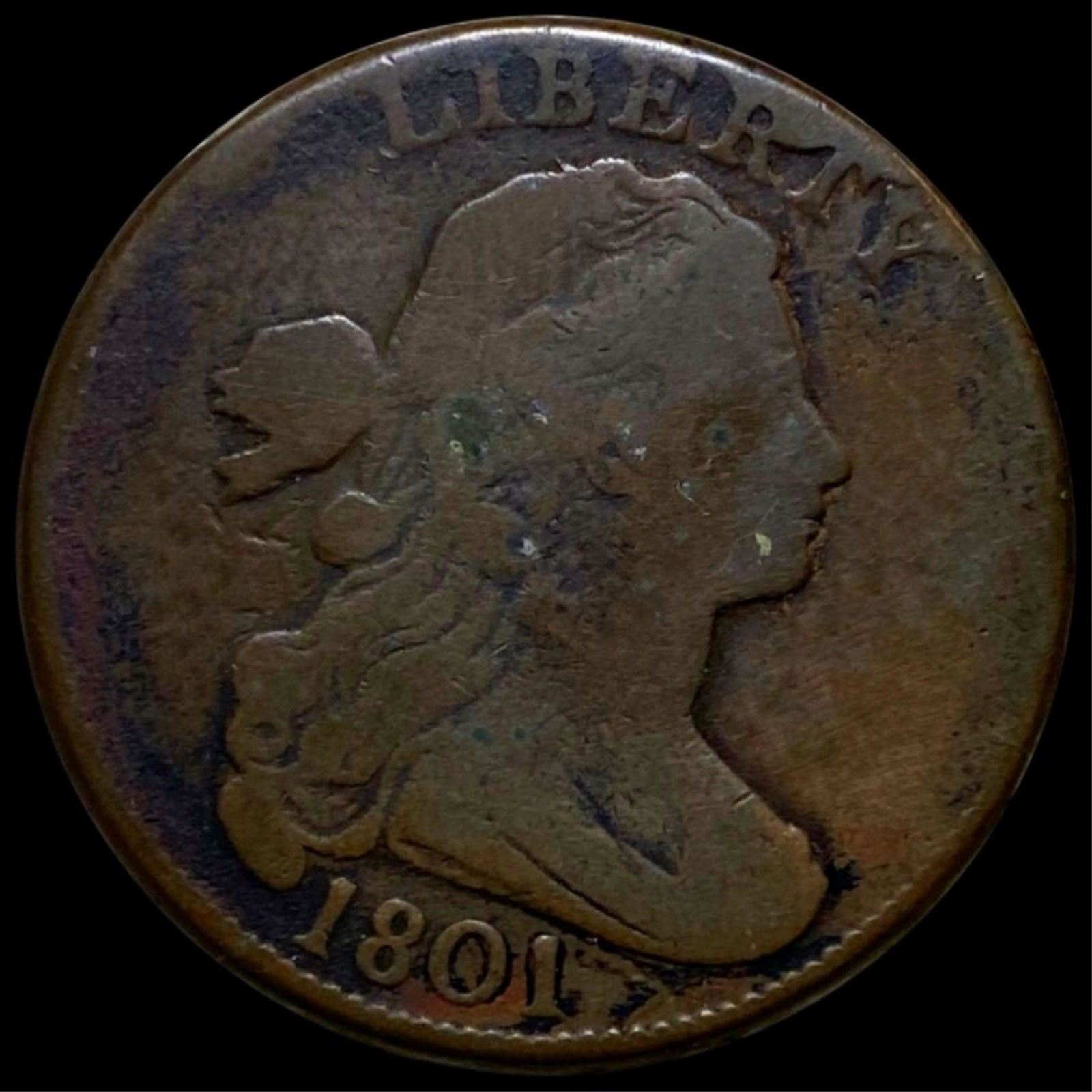 1801 Draped Bust Large Cent LIGHTLY CIRCULATED (1 of 2)