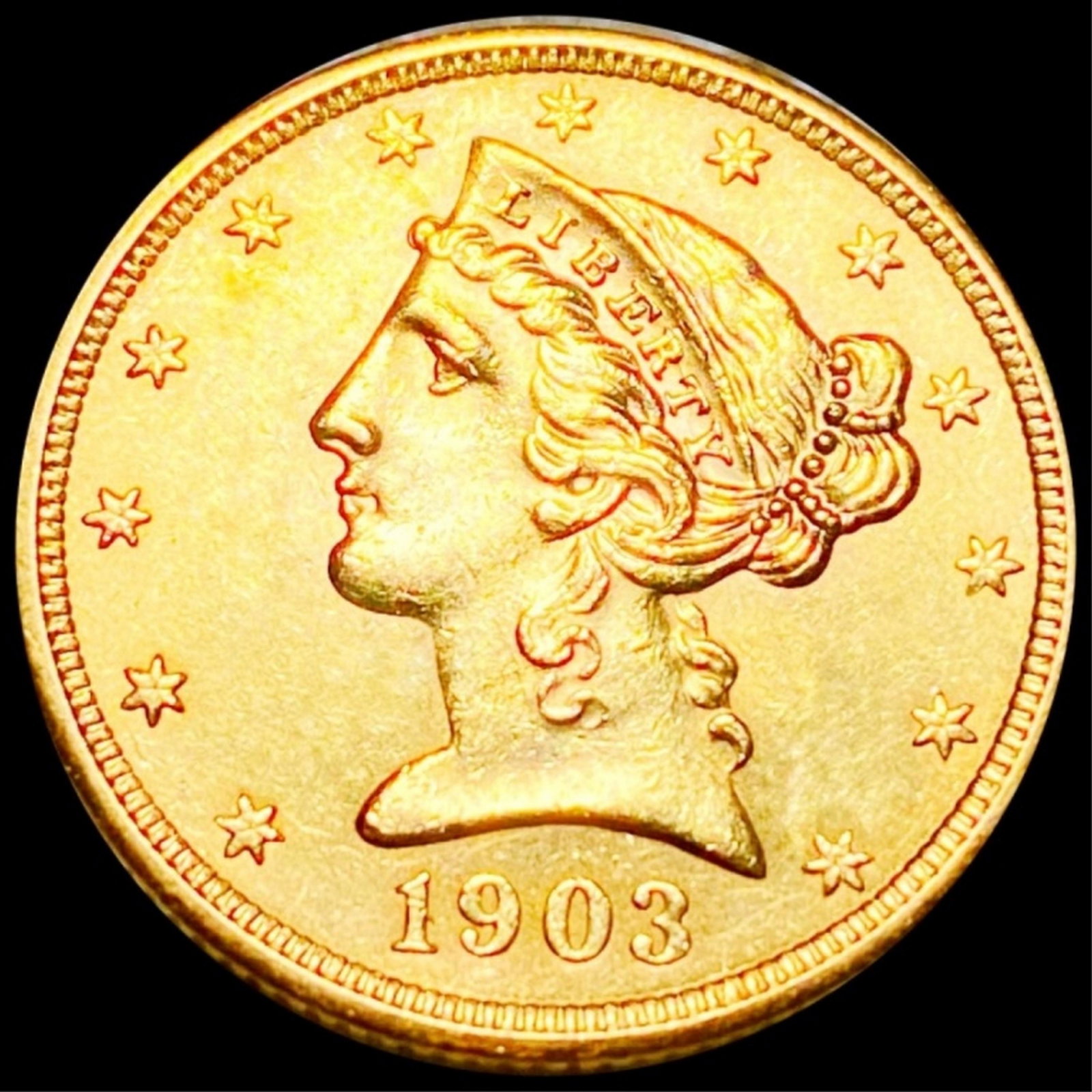 1903-S $5 Gold Half Eagle UNCIRCULATED (1 of 2)