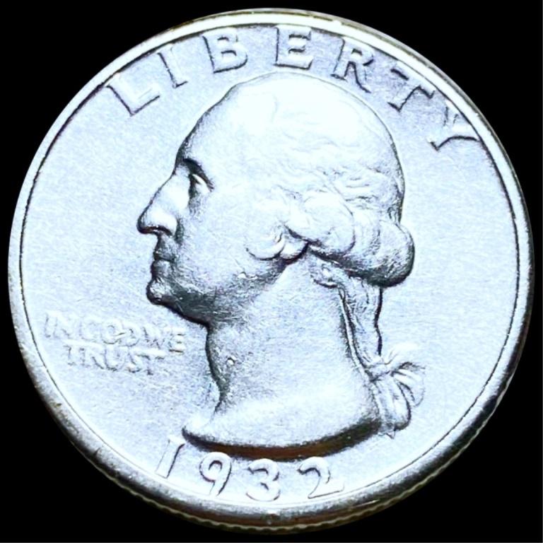 1932-D Washington Silver Quarter NEARLY UNC (1 of 2)