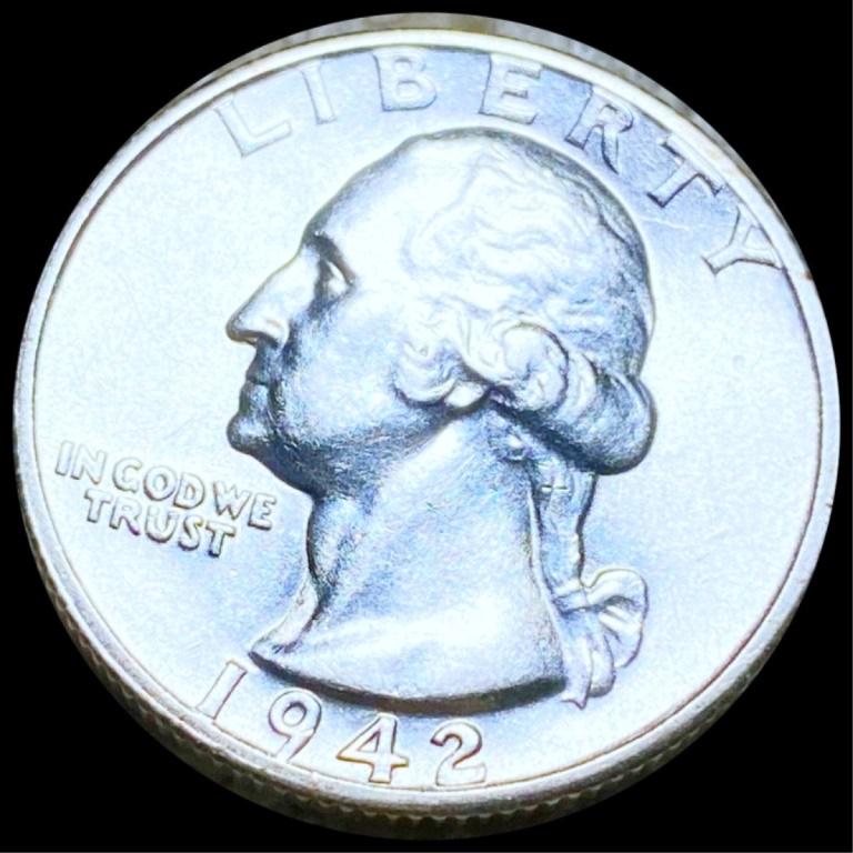 1942-S Washington Silver Quarter UNCIRCULATED (1 of 2)