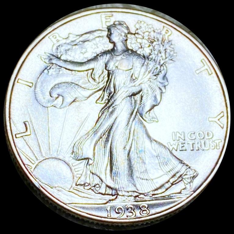 1938 Walking Half Dollar  FH UNCIRCULATED (1 of 2)
