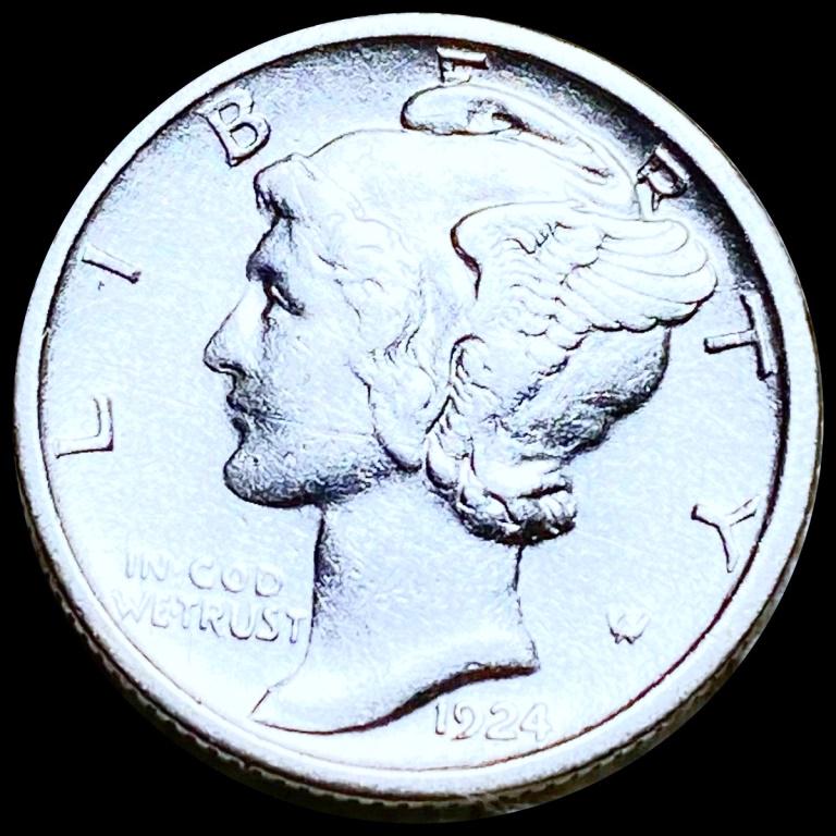 1924-S Mercury Silver Dime UNCIRCULATED (1 of 2)