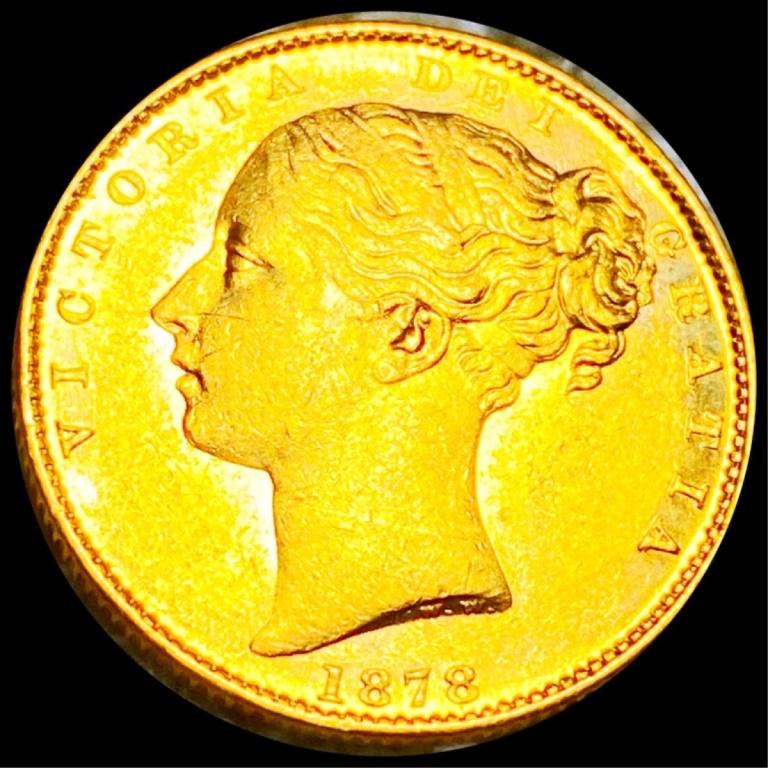 1878 British Gold Sovereign UNCIRCULATED: 1878 British Gold Sovereign UNCIRCULATED