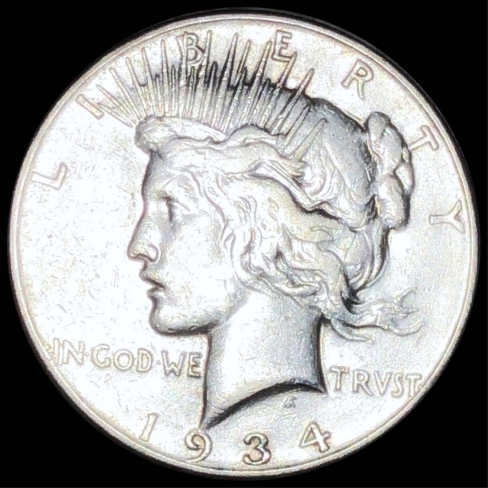 1934-S Silver Peace Dollar CLOSELY UNCIRCULATED (1 of 2)