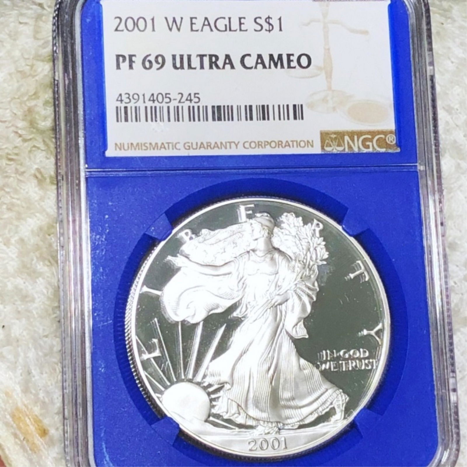 2001-W Silver Eagle NGC - PF69 ULTRA CAMEO (1 of 2)