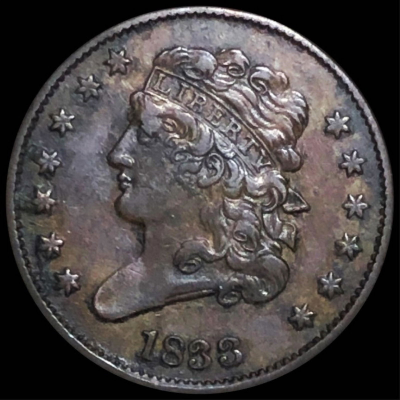 1833 Classic Head Half Cent CLOSELY UNCIRCULATED (1 of 2)