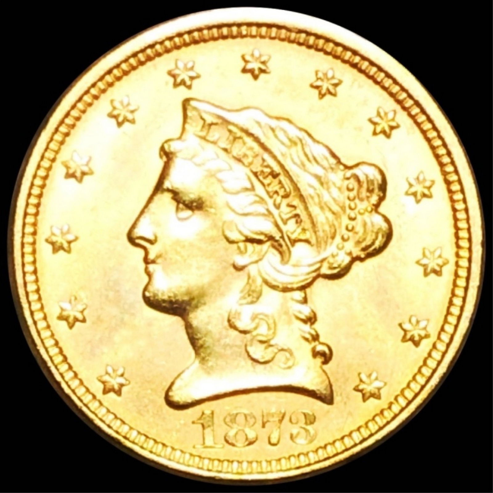1873 $2.50 Gold Quarter Eagle UNCIRCULATED (1 of 2)