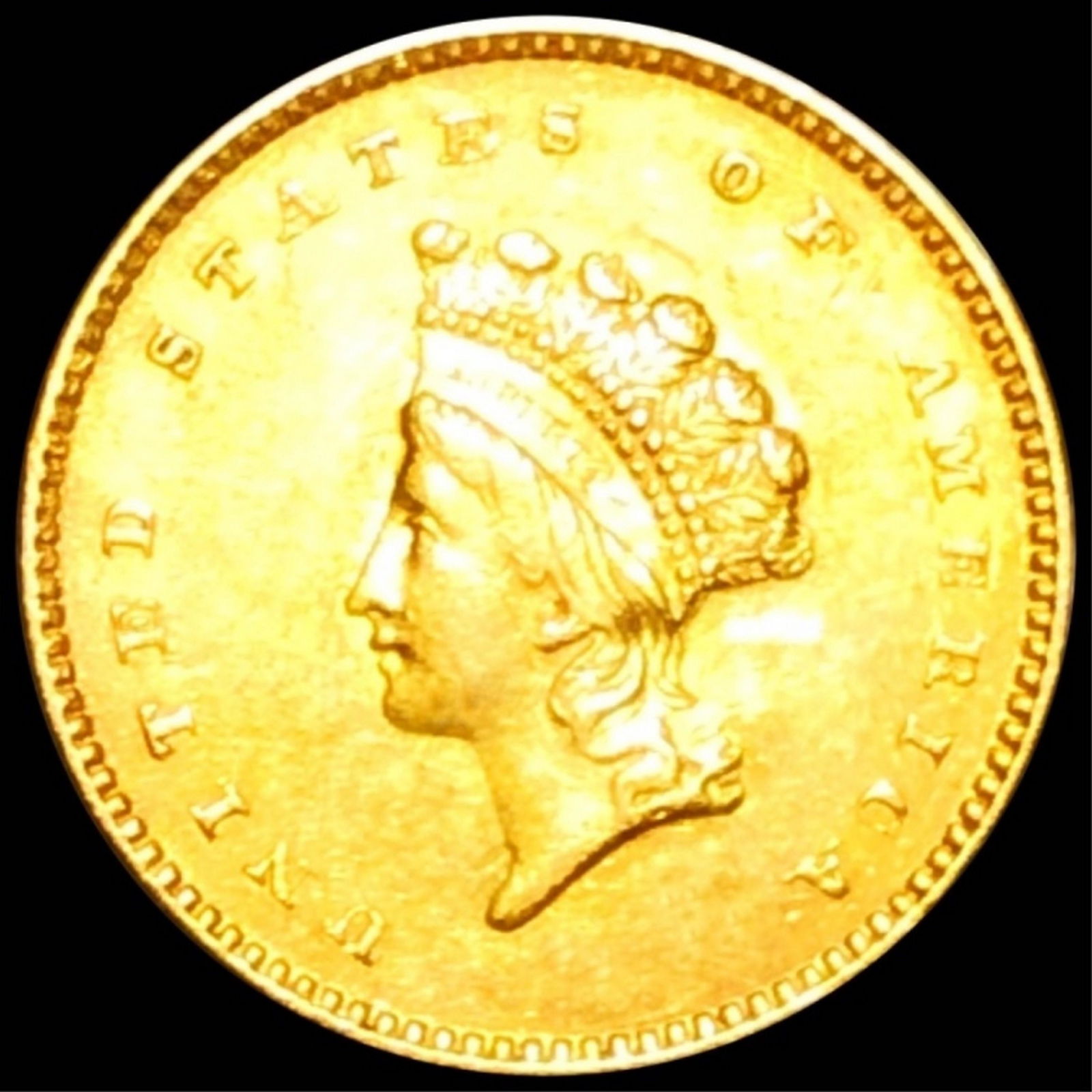 1854 TY2 Rare Gold Dollar UNCIRCULATED (1 of 2)