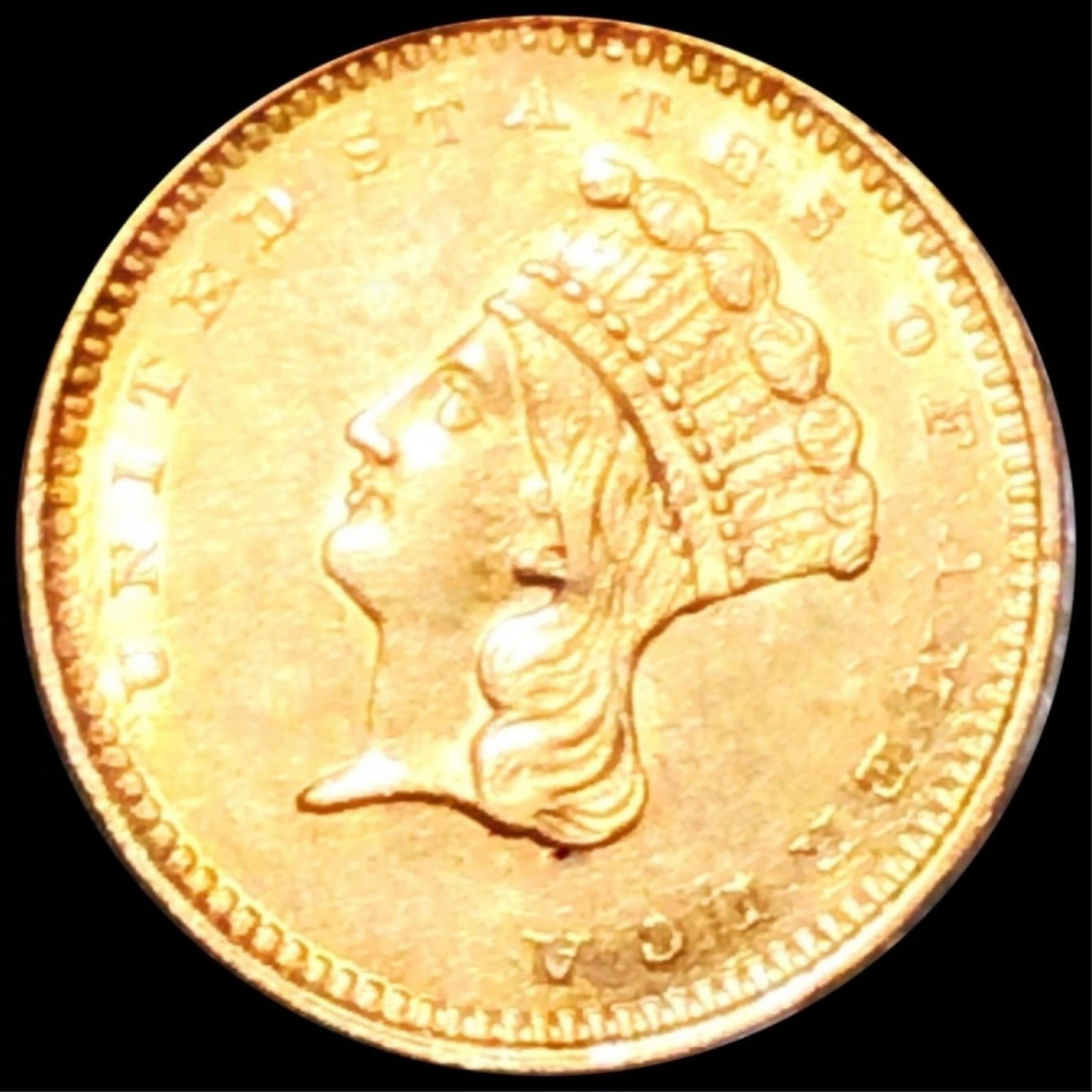 1859 Rare Gold Dollar CLOSELY UNCIRCULATED (1 of 2)