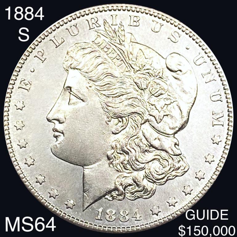 1884-S Morgan Silver Dollar CHOICE BU (1 of 2)