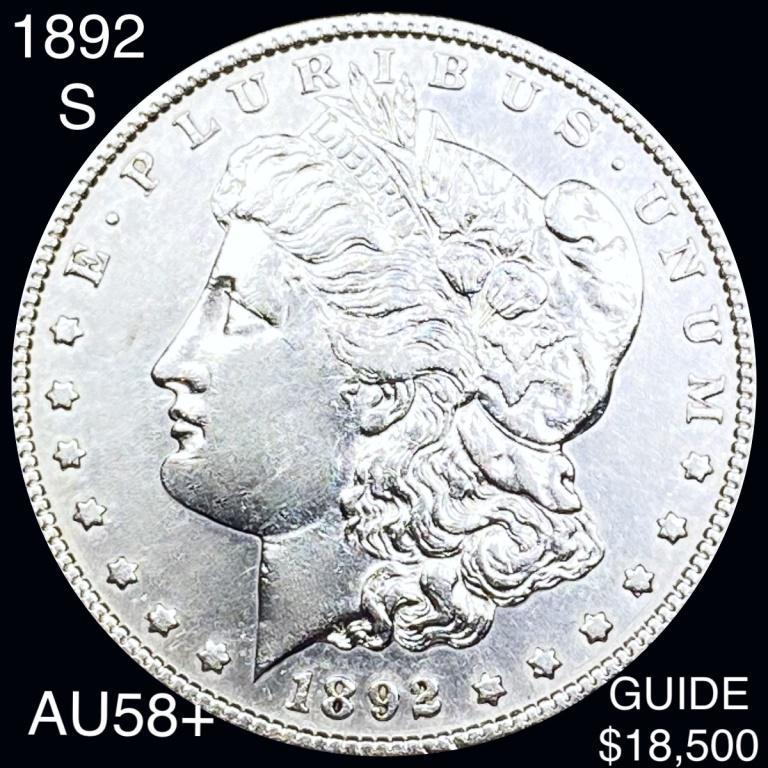 1892-S Morgan Silver Dollar CHOICE AU (1 of 2)