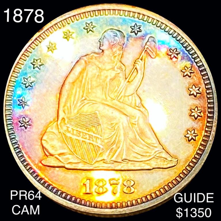1878 Seated Liberty Quarter CHOICE PROOF CAM (1 of 2)