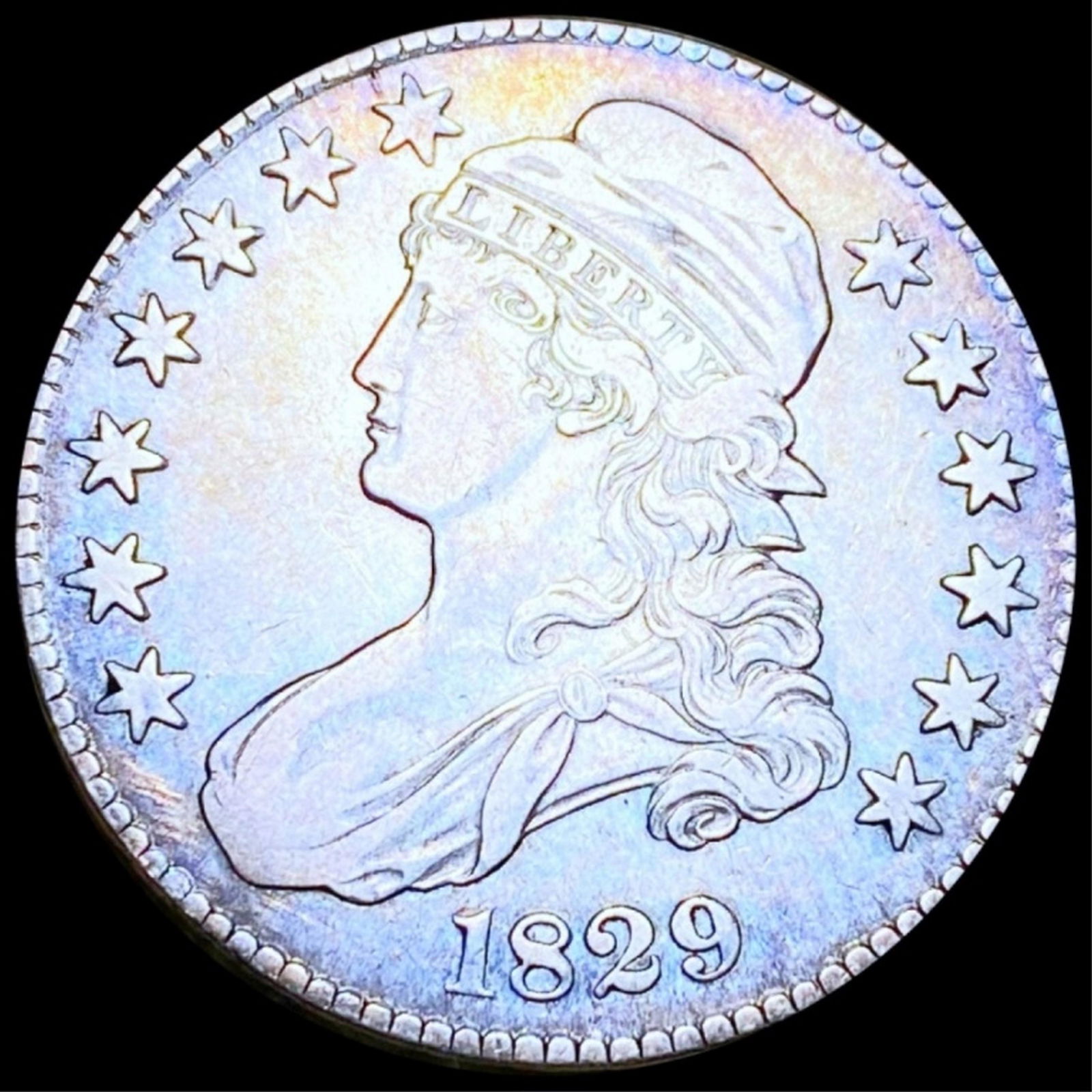 1829 Capped Bust  Half Dollar UNCIRCULATED (1 of 2)