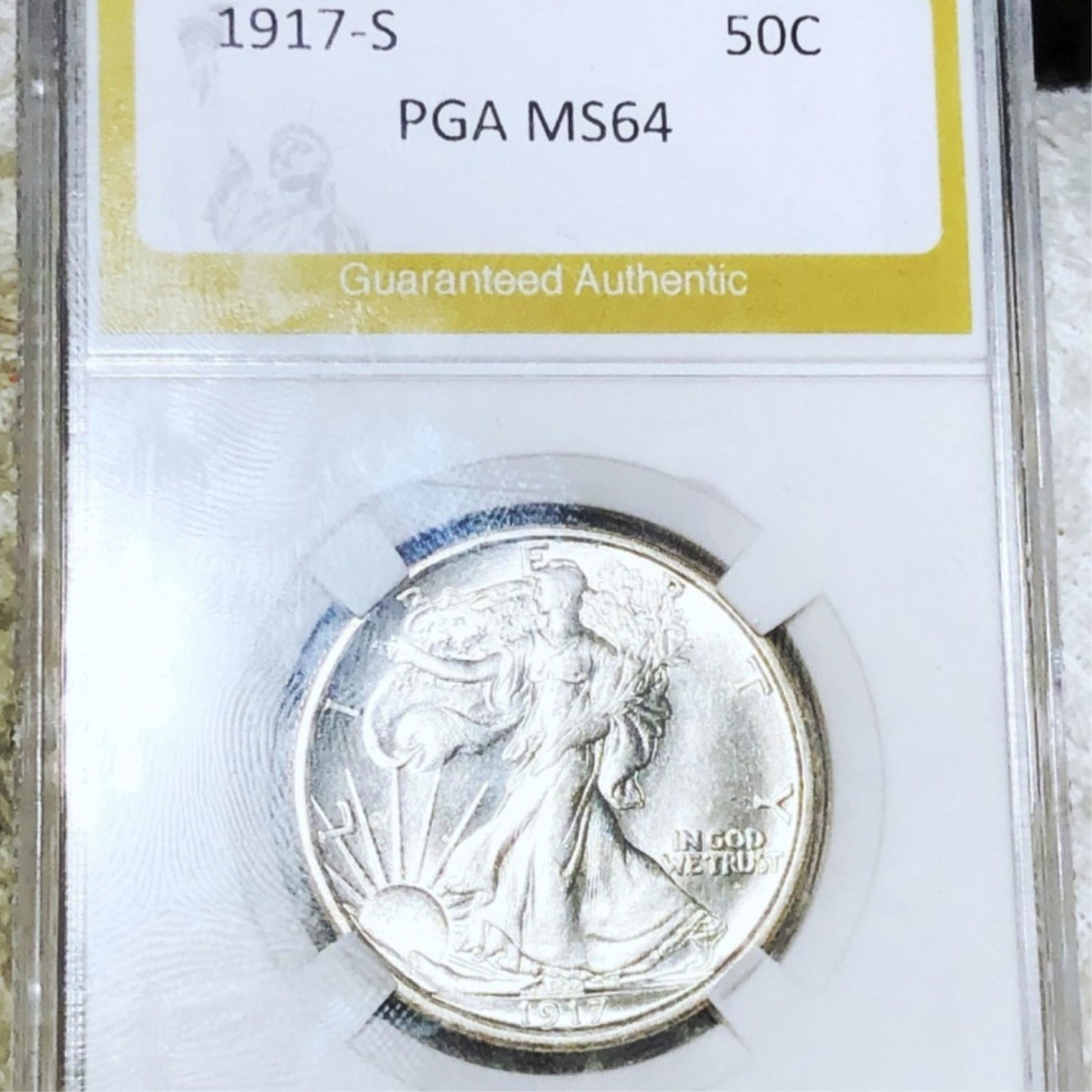 1917-S Walking Liberty Half Dollar PGA - MS64 (1 of 2)