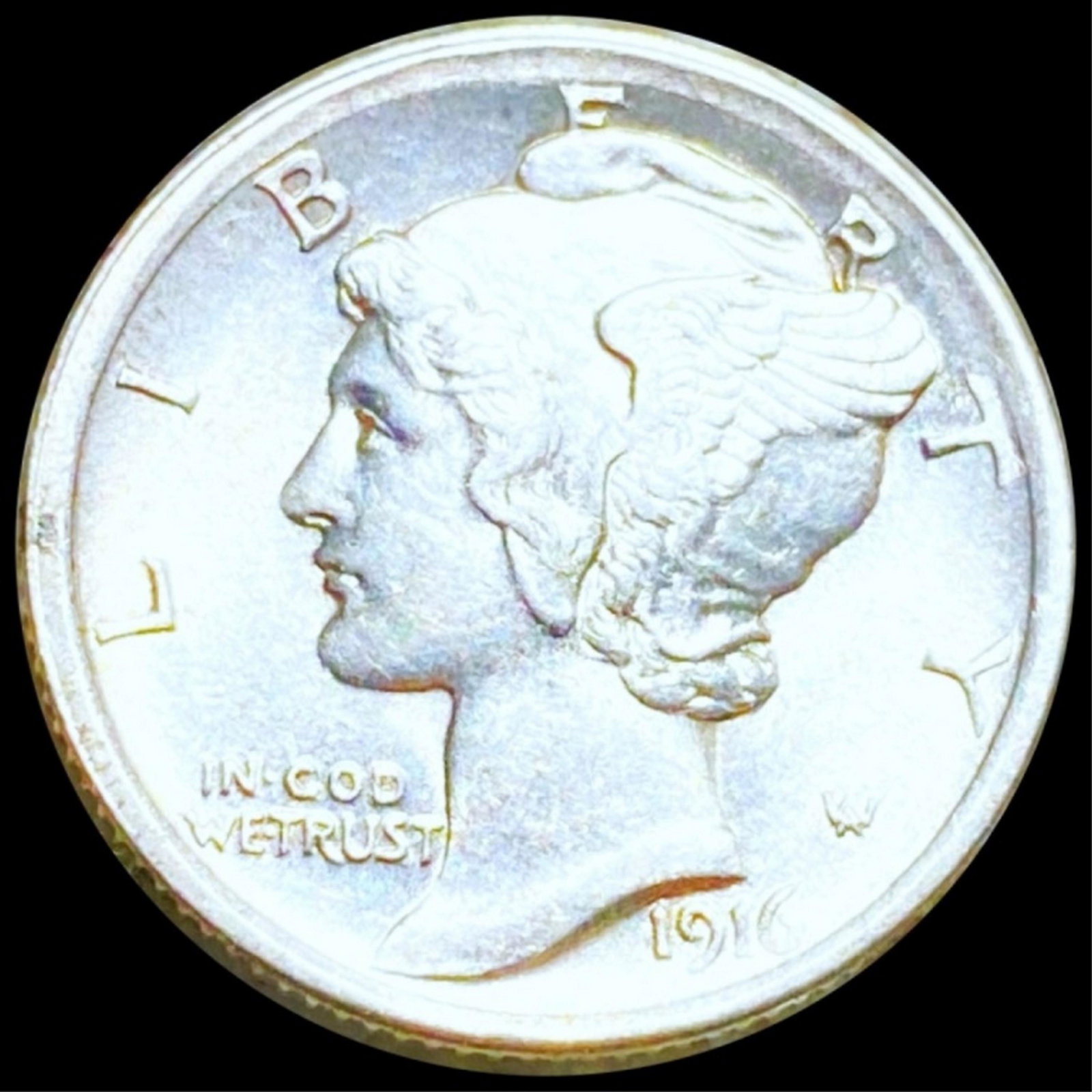 1916 Mercury Silver Dime UNCIRCULATED: 1916 Mercury Silver Dime UNCIRCULATED