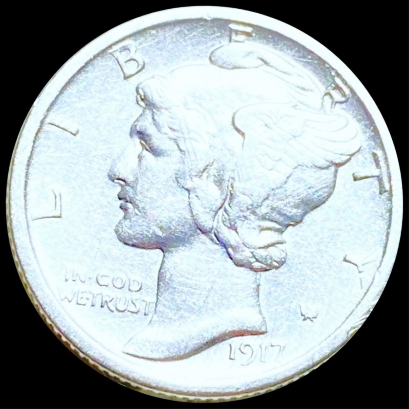 1917-D Mercury Silver Dime UNCIRCULATED: 1917-D Mercury Silver Dime UNCIRCULATED