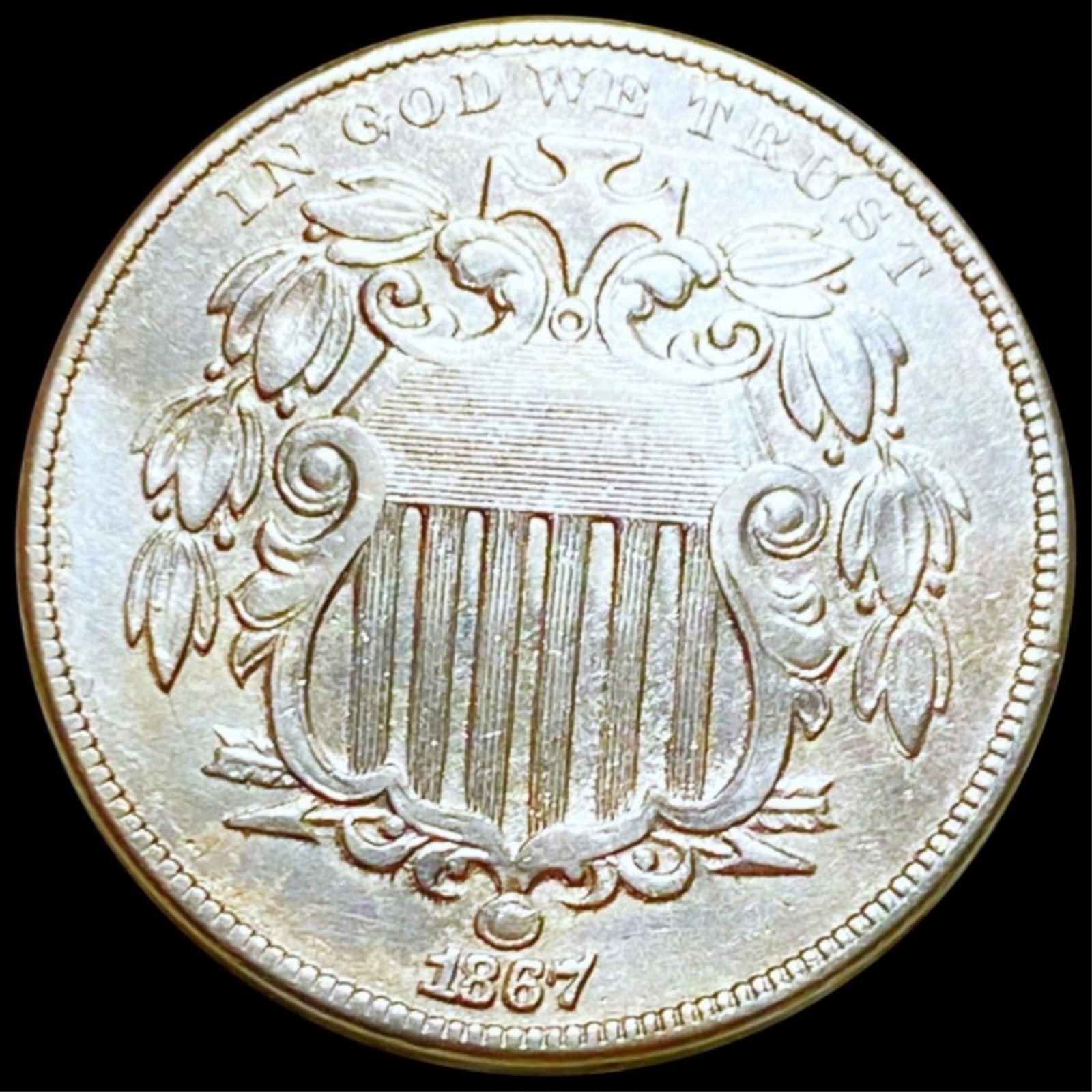 1867 Shield Nickel UNCIRCULATED: 1867 Shield Nickel UNCIRCULATED