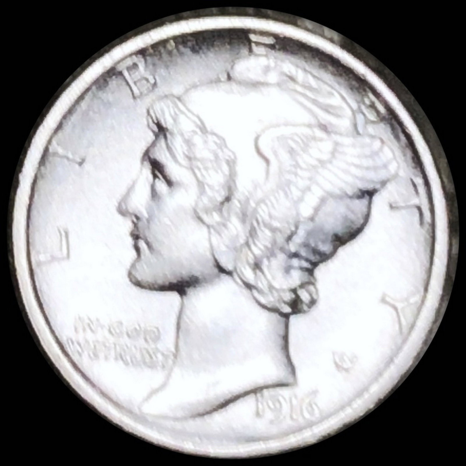 1916 Mercury Silver Dime UNCIRCULATED: 1916 Mercury Silver Dime UNCIRCULATED