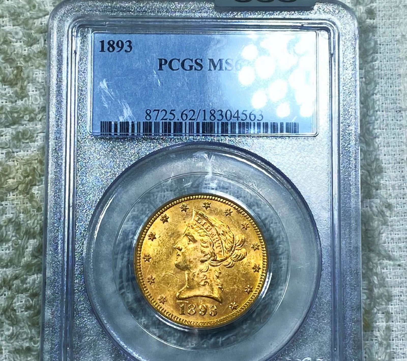 1893 $10 Gold Eagle PCGS - MS63 (1 of 2)
