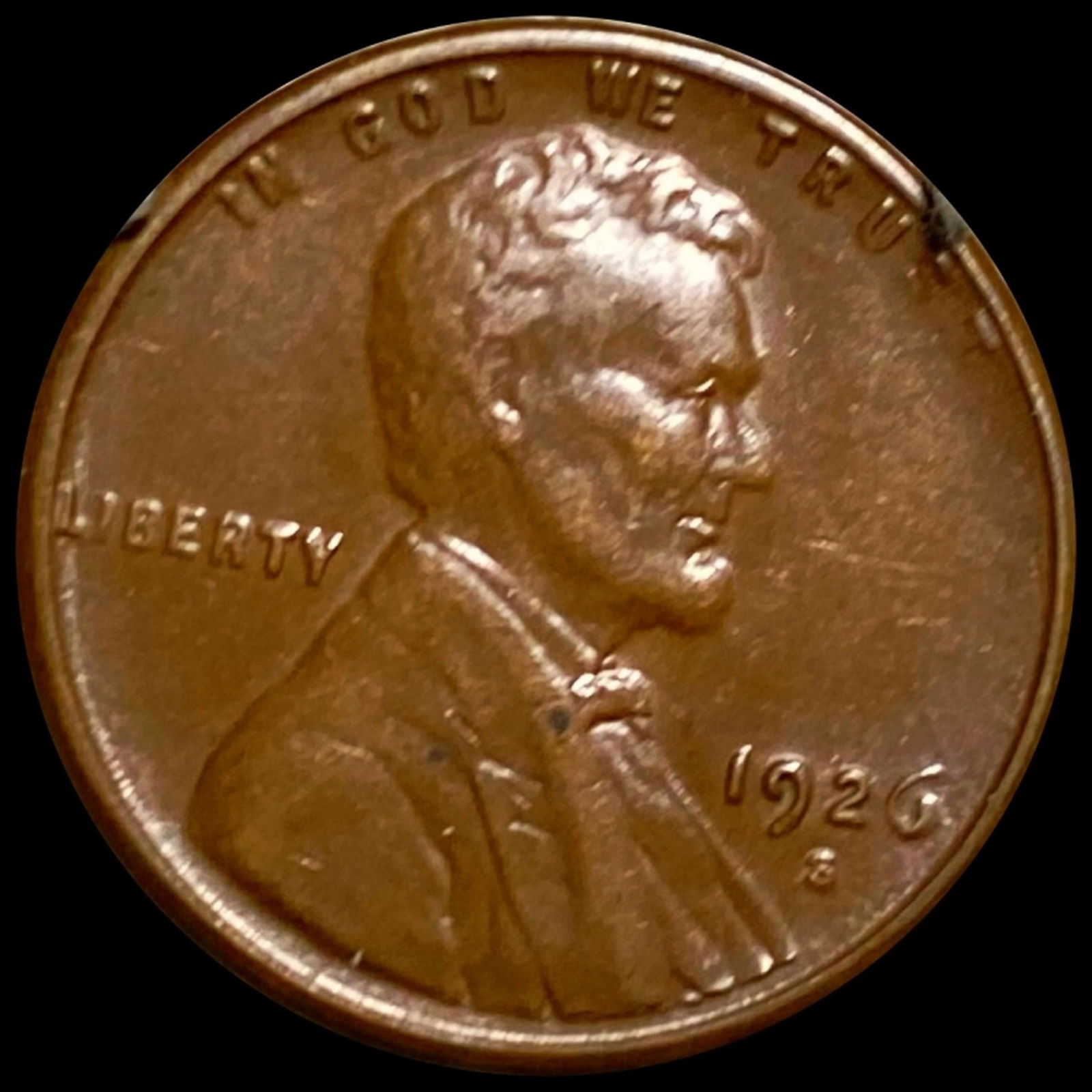 1926-S Lincoln Wheat Penny NEARLY UNCIRCULATED (1 of 2)