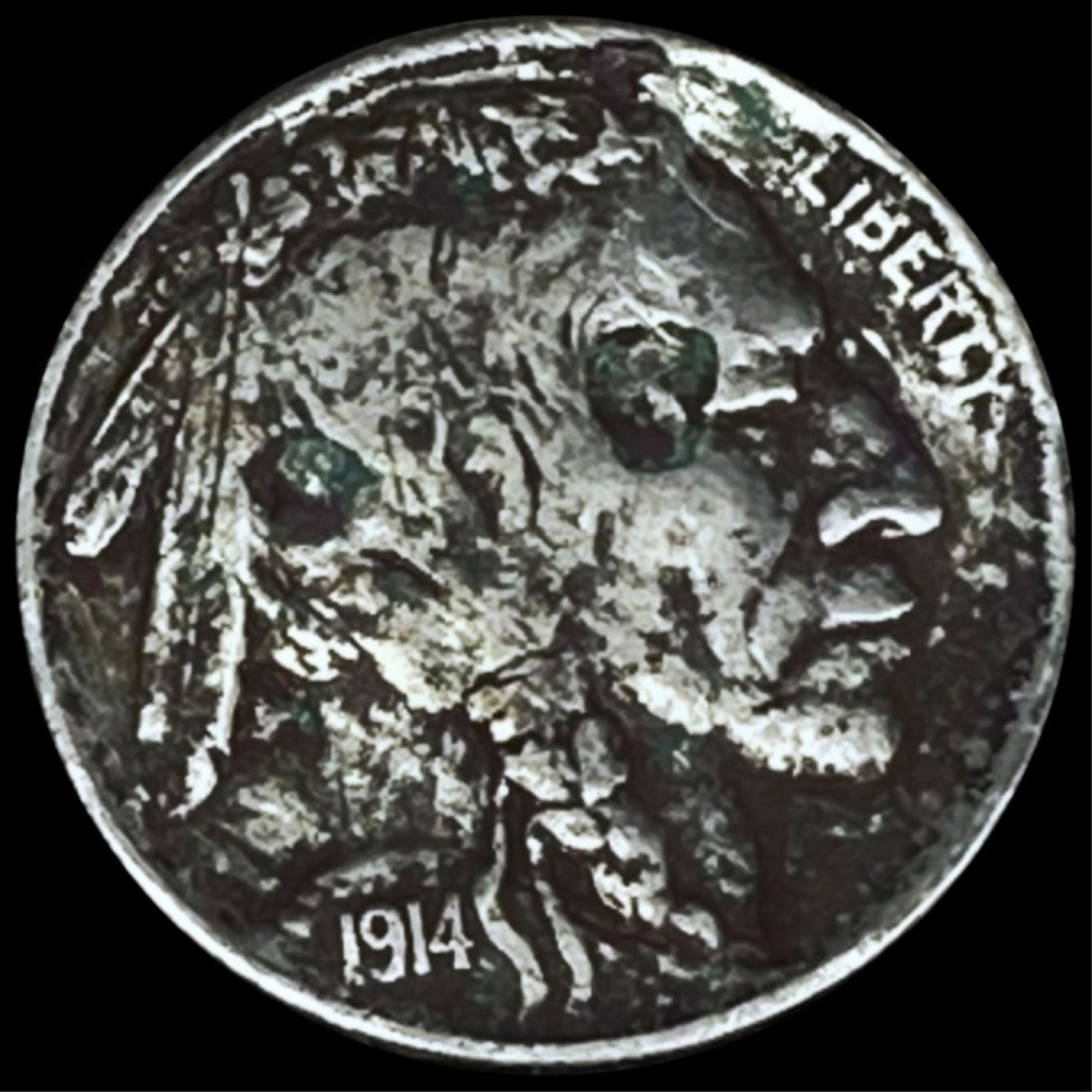 1914-D Buffalo Head Nickel NICELY CIRCULATED (1 of 2)