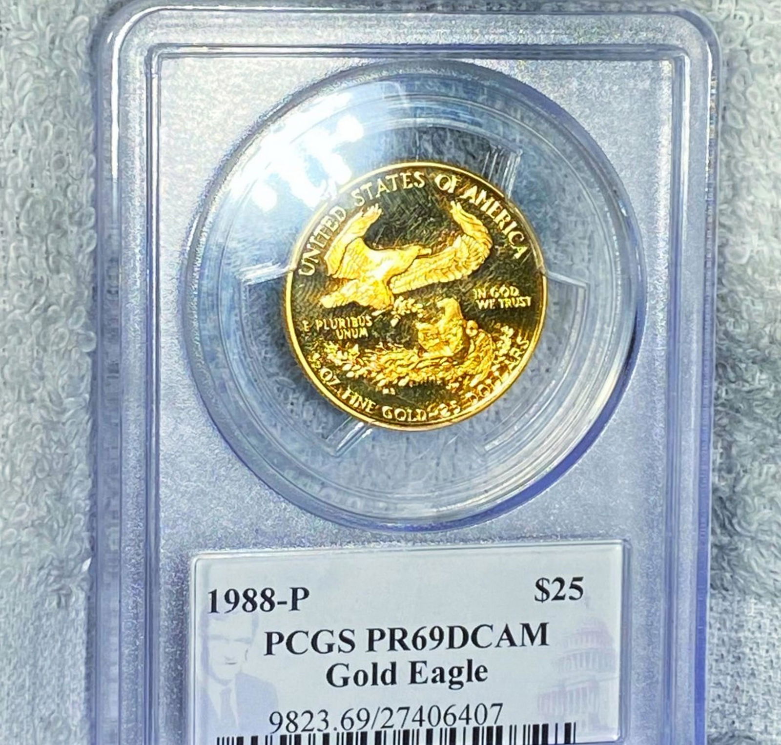 1988 $25 Gold Eagle PCGS - PR 69 DCAM 1/2Oz (1 of 2)