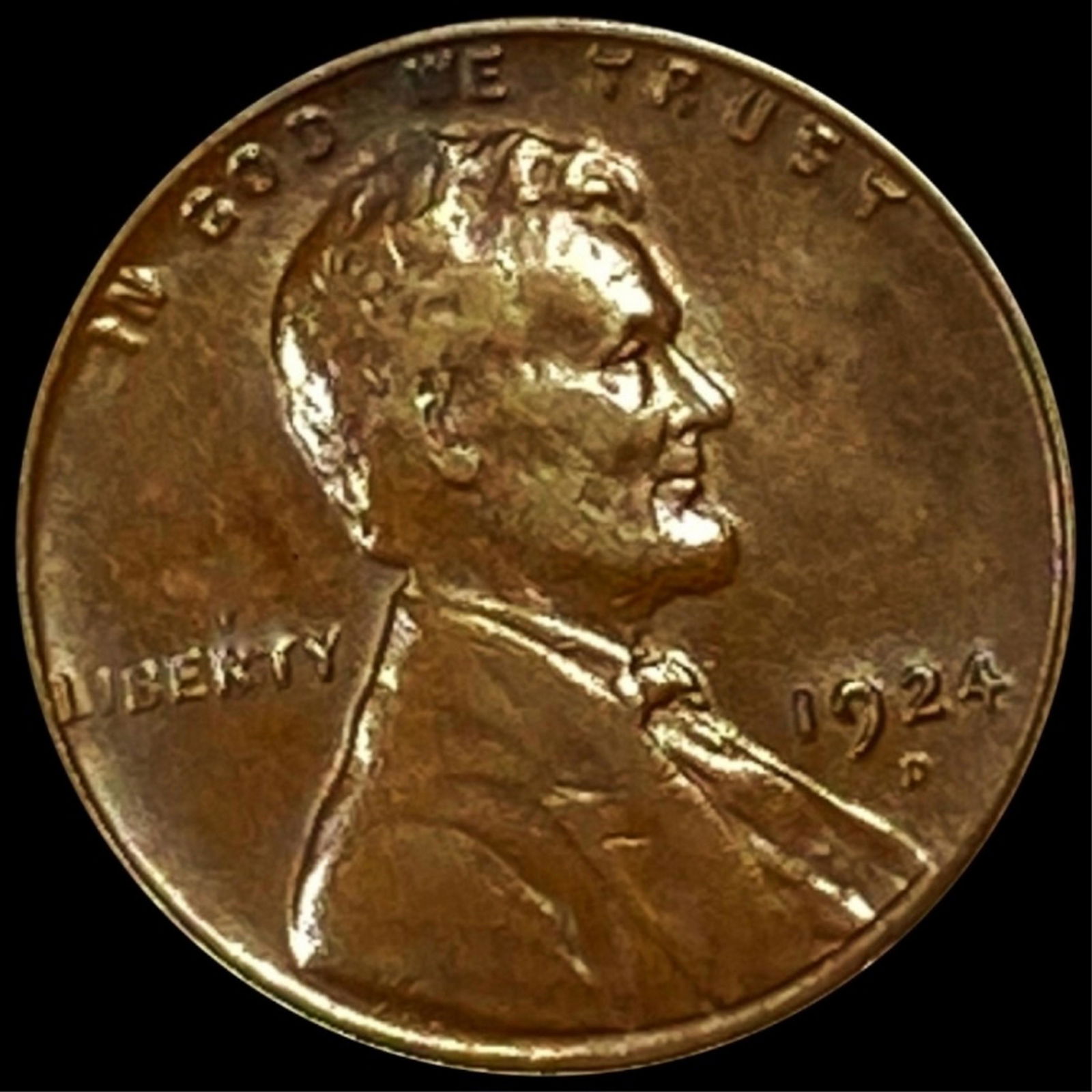 1924-D Lincoln Wheat Penny NEARLY UNCIRCULATED (1 of 2)