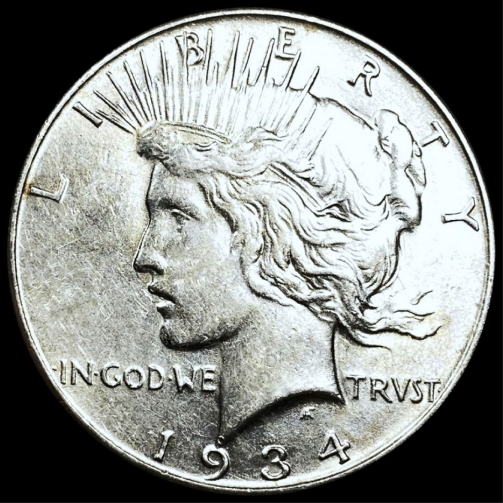 1934 Silver Peace Dollar CLOSELY UNCIRCULATED (1 of 2)
