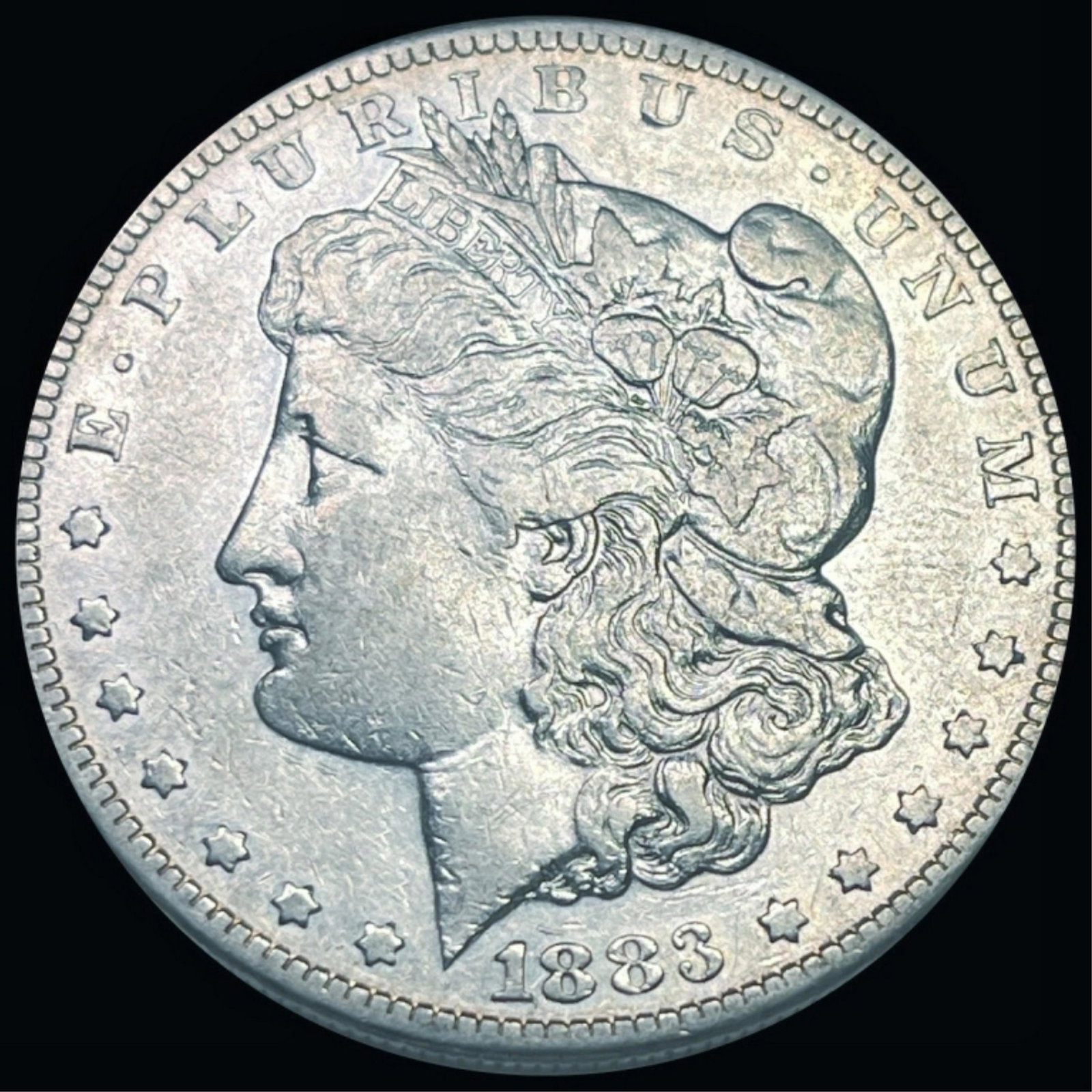 1883-S Morgan Silver Dollar CLOSELY UNC: 1883-S Morgan Silver Dollar CLOSELY UNC