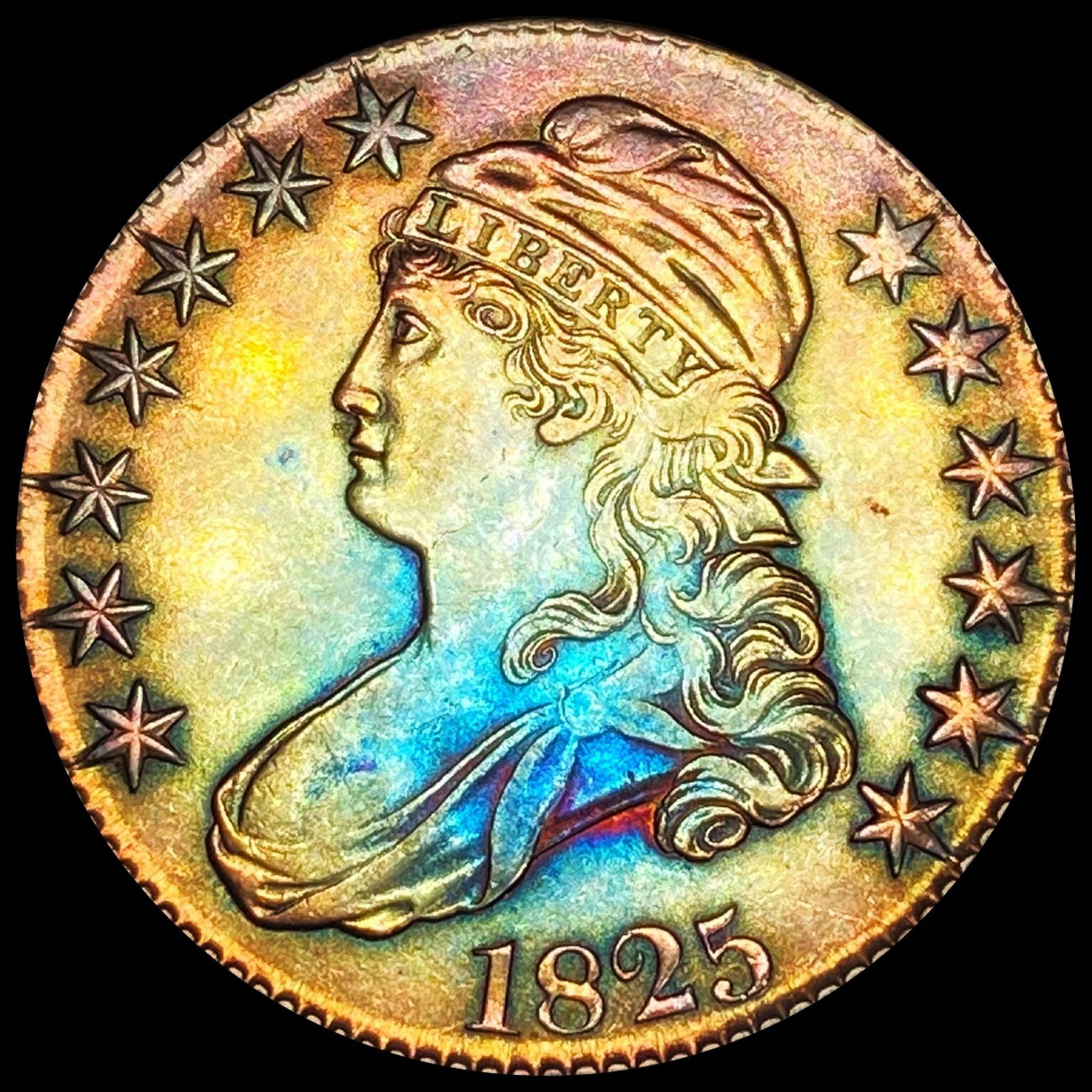 1825 Capped Bust Half Dollar UNCIRCULATED: 1825 Capped Bust Half Dollar UNCIRCULATED