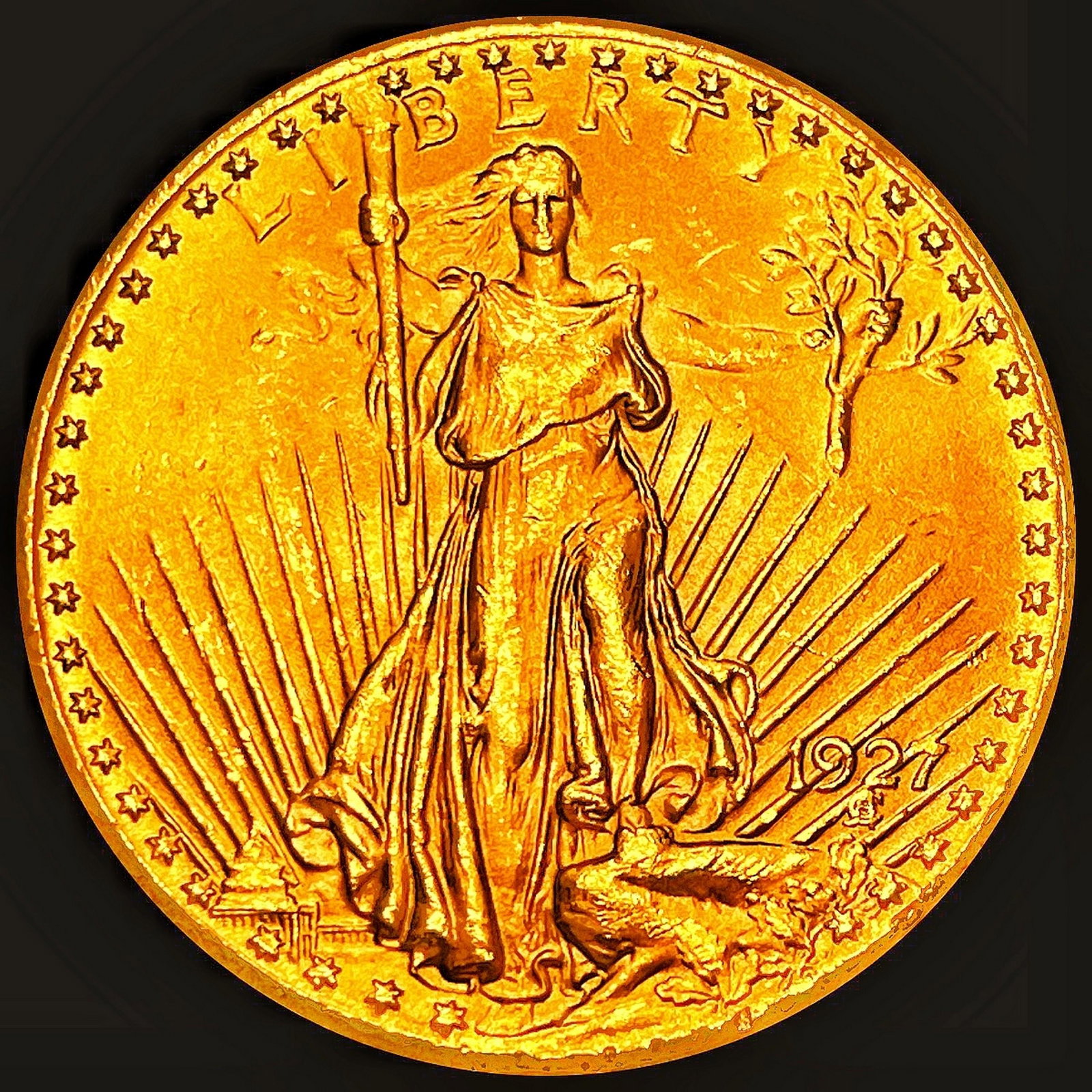 1927 $20 Gold Double Eagle UNCIRCULATED: 1927 $20 Gold Double Eagle UNCIRCULATED