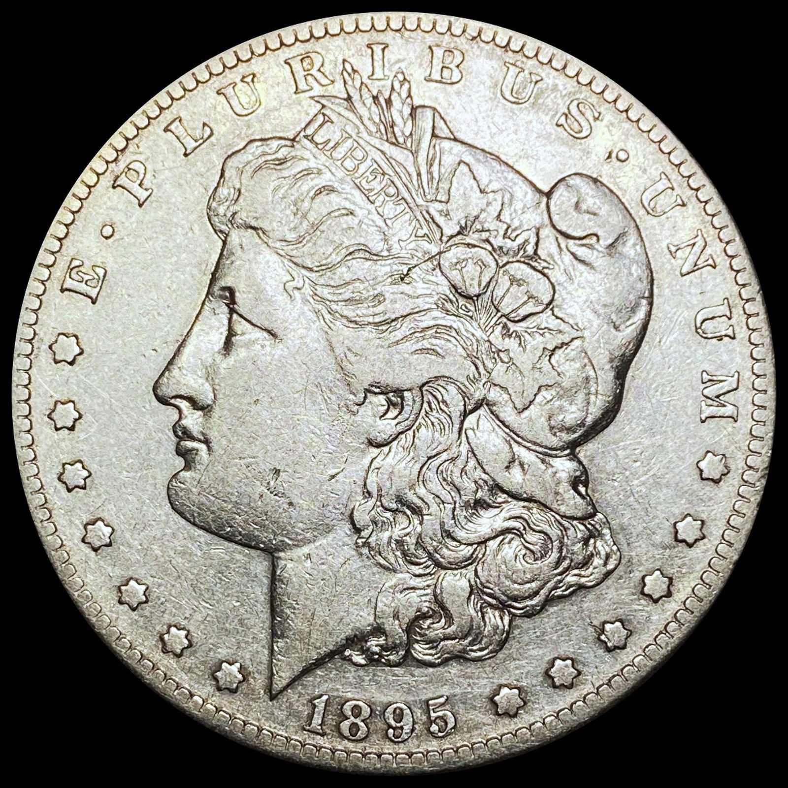 1895-S Morgan Silver Dollar ABOUT UNCIRCULATED: 1895-S Morgan Silver Dollar ABOUT UNCIRCULATED
