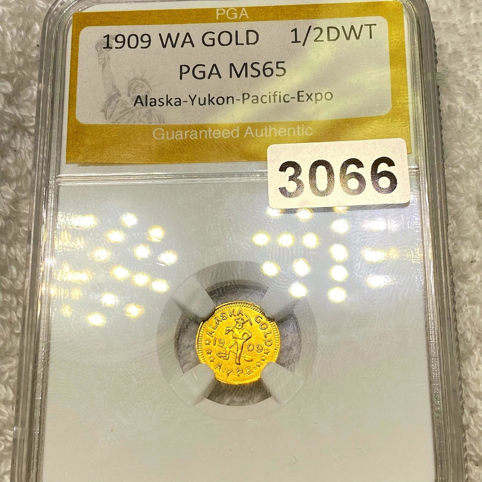1909 WA Gold 1/2 DWT Alaska-Yukon-Pacific-Expo: 1909 WA Gold 1/2 DWT Alaska-Yukon-Pacific-Expo