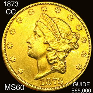 1873-CC $20 Gold Double Eagle UNCIRCULATED: 1873-CC $20 Gold Double Eagle UNCIRCULATED