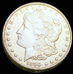 1890-CC Morgan Silver Dollar CLOSELY UNCIRCULATED: 1890-CC Morgan Silver Dollar CLOSELY UNCIRCULATED